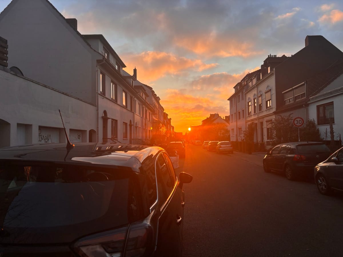 Ich stehe. Und ich halte.