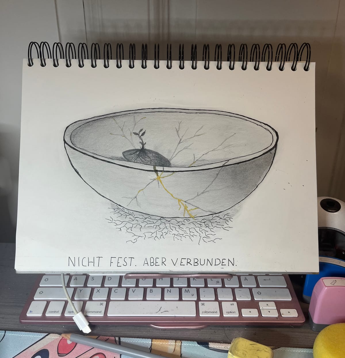 Nicht fest, aber verbunden